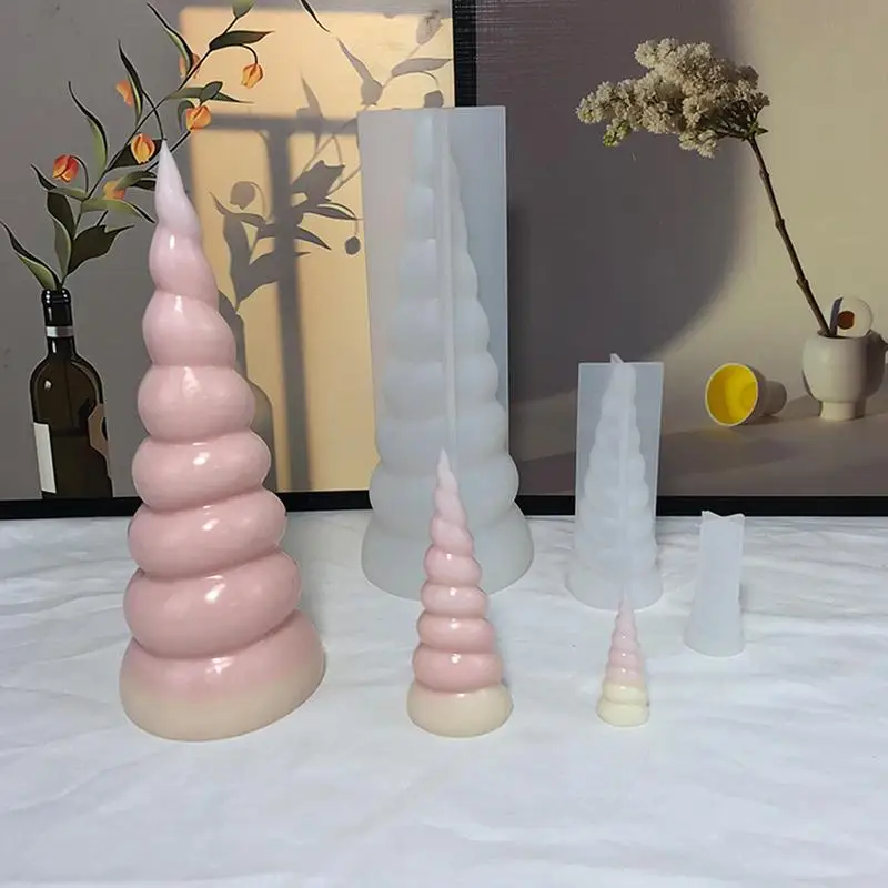 Silicone Candle Mould 3D Conical Geometric Candle Making Silicone Mould Abstract Curved Column Table Decor Soap Mold
Silicone Candle Mould 3D Conical Geometric Candle Making Silicone Mould Abstract Curved Column Table Decor Soap Mold