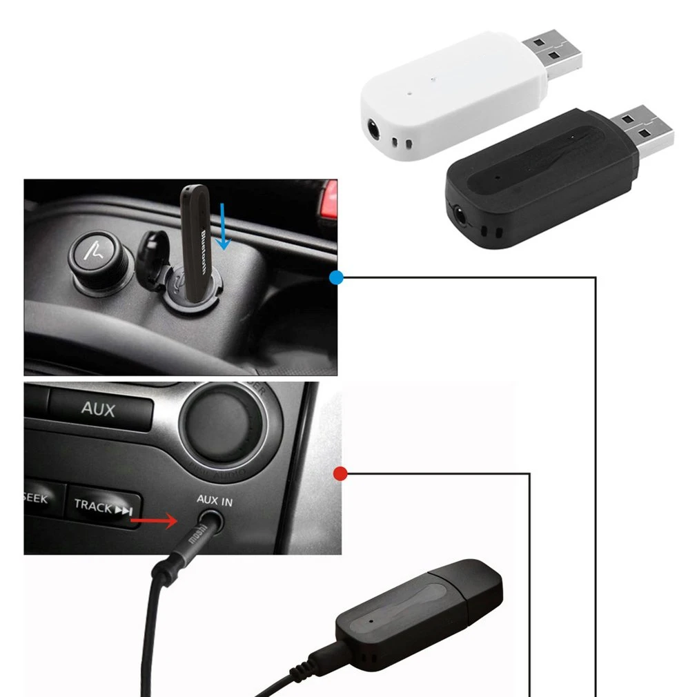Car USB Adapter 3.5mm Jack AUX Music Stereo Receiver Bluetooth Transmitter For Mobile Phone Car Speaker
Car USB Adapter 3.5mm Jack AUX Music Stereo Receiver Bluetooth Transmitter For Mobile Phone Car Speaker