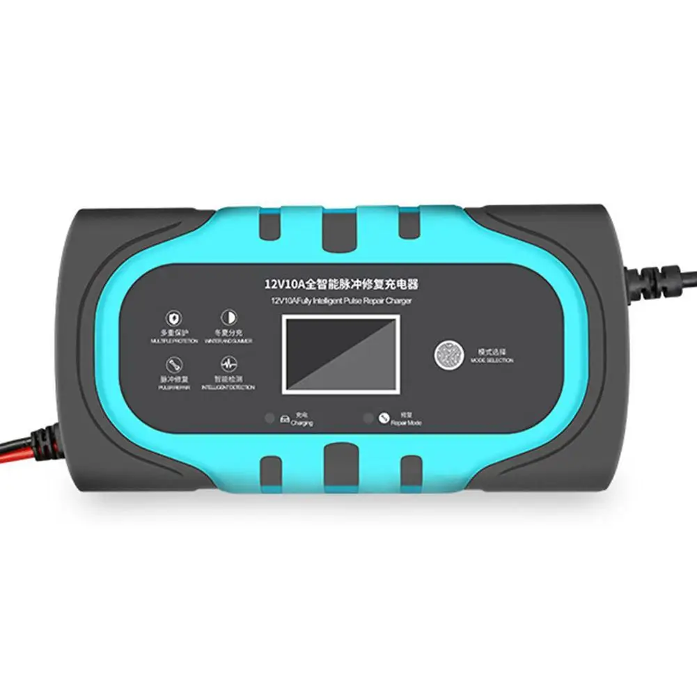 Car Battery Charger 12V 10A Auto Smart Battery Charger With LCD Screen Display Pulse Repair Chargers Wet Dry Lead Acid
Car Battery Charger 12V 10A Auto Smart Battery Charger With LCD Screen Display Pulse Repair Chargers Wet Dry Lead Acid