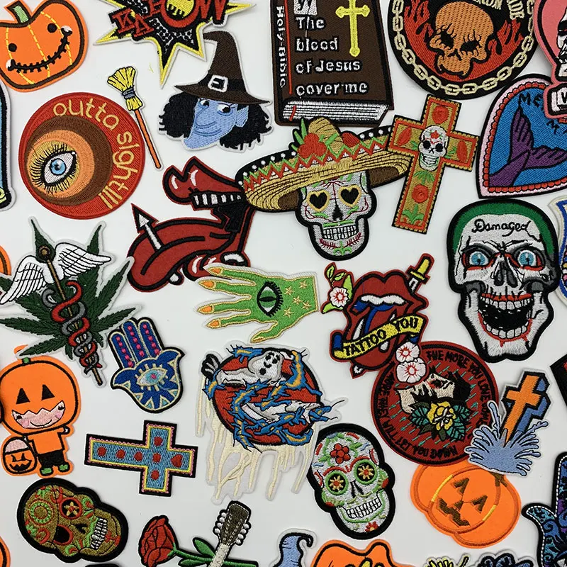 Ghost Patches Iron Patch Clothing Stickers Embroidered Appliques for Dresses Pumpkin Sewing Applique on Clothes Thermo-stickers
Ghost Patches Iron Patch Clothing Stickers Embroidered Appliques for Dresses Pumpkin Sewing Applique on Clothes Thermo-stickers