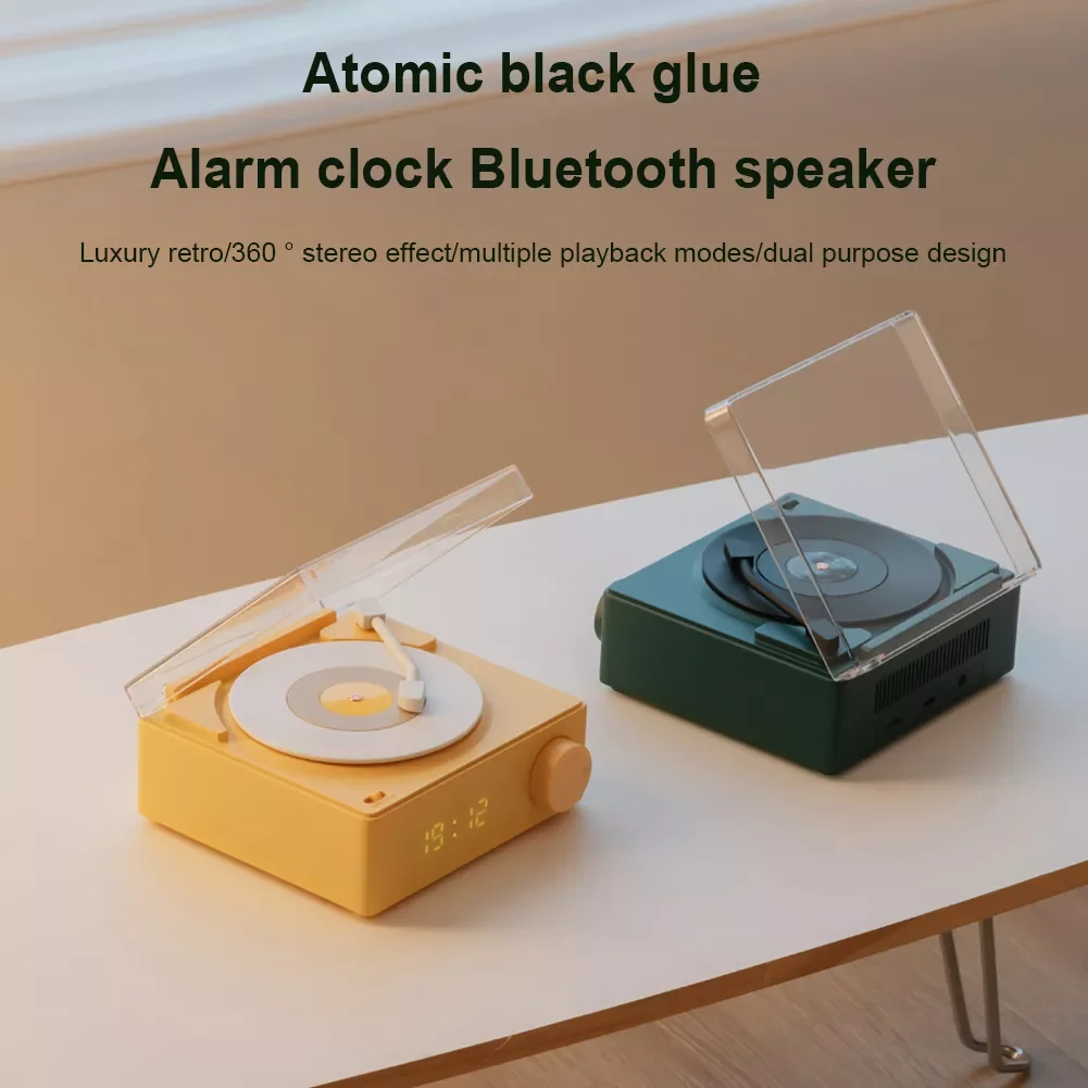 NEW2023 Desktop Small Sound Box Creative Vinyl Record Player Speaker Alarm Clock Bluetooth- for Home Living Room Bedroom
NEW2023 Desktop Small Sound Box Creative Vinyl Record Player Speaker Alarm Clock Bluetooth- for Home Living Room Bedroom