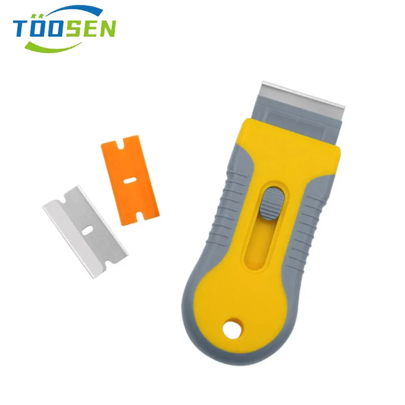 Plastic Handle Scraper Metal Blade Vehicle Film Sticking Remover Car Window Ceramic Glass Glue Sticker Cleaning Knife Hand Tool
Plastic Handle Scraper Metal Blade Vehicle Film Sticking Remover Car Window Ceramic Glass Glue Sticker Cleaning Knife Hand Tool
