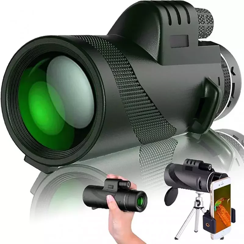 Powerful 80X100 HD Monocular Telescope Phone Camera Zoom Starscope Tripod Telescope Phone Clip Outdoor Camping Hiking Telescope
Powerful 80X100 HD Monocular Telescope Phone Camera Zoom Starscope Tripod Telescope Phone Clip Outdoor Camping Hiking Telescope