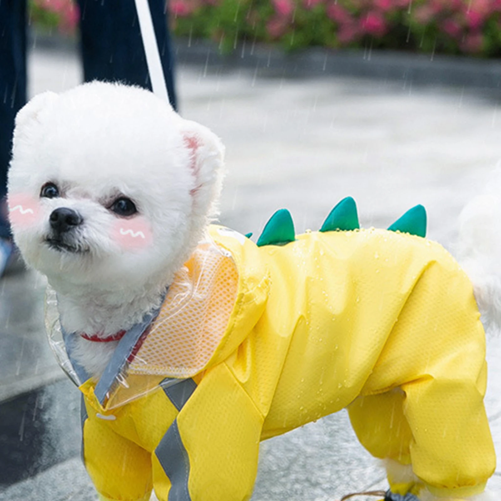 Pet Dog Raincoat with Clear Hat Puppy Rain Jacket Full Body Coverage Reflective Raincoat
Pet Dog Raincoat with Clear Hat Puppy Rain Jacket Full Body Coverage Reflective Raincoat