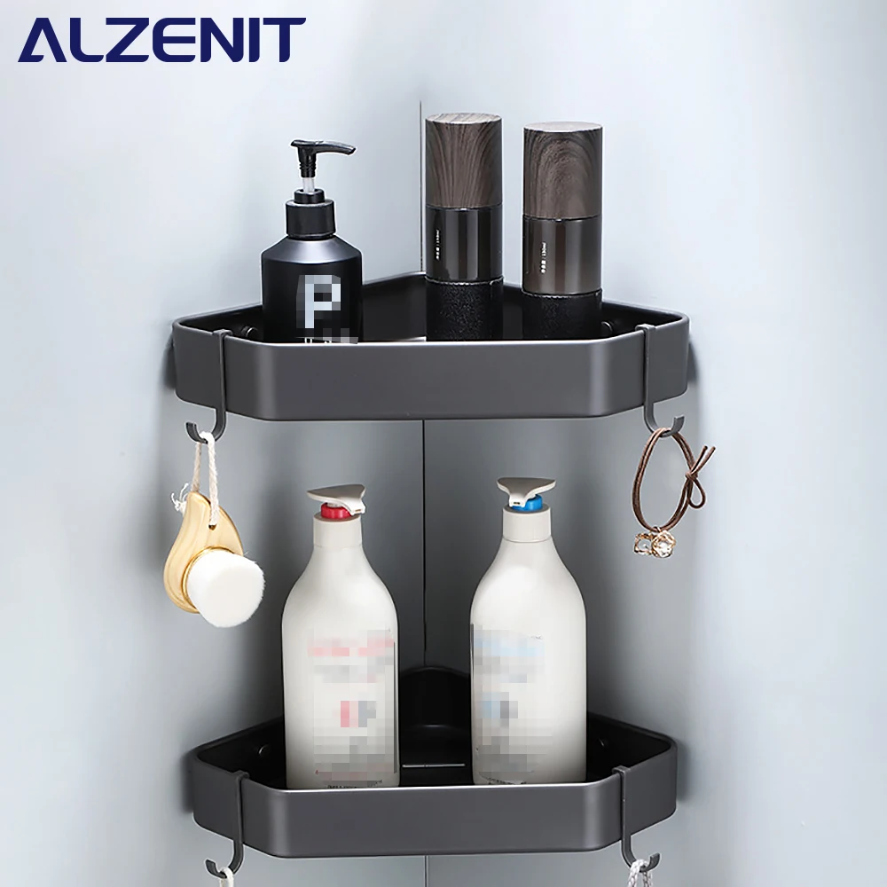 Bathroom Shelf Tripod Gun Gray Aluminum Shower Rack Shampoo Storage Rack With Hook Towel Bar Kitchen Shelf Cosmetics Shelf
Bathroom Shelf Tripod Gun Gray Aluminum Shower Rack Shampoo Storage Rack With Hook Towel Bar Kitchen Shelf Cosmetics Shelf