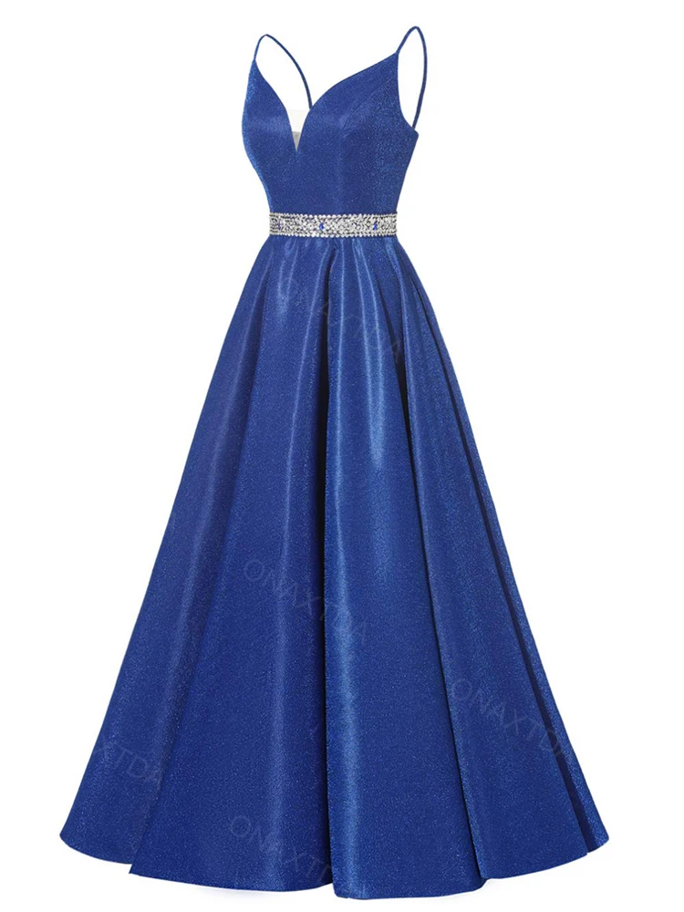 Glitter Long Spaghetti Straps Prom Dress for Women A Line Sequin Formal Evening Party Gown V Neck Sleeveless Cocktail Dress ON17
Glitter Long Spaghetti Straps Prom Dress for Women A Line Sequin Formal Evening Party Gown V Neck Sleeveless Cocktail Dress ON17
