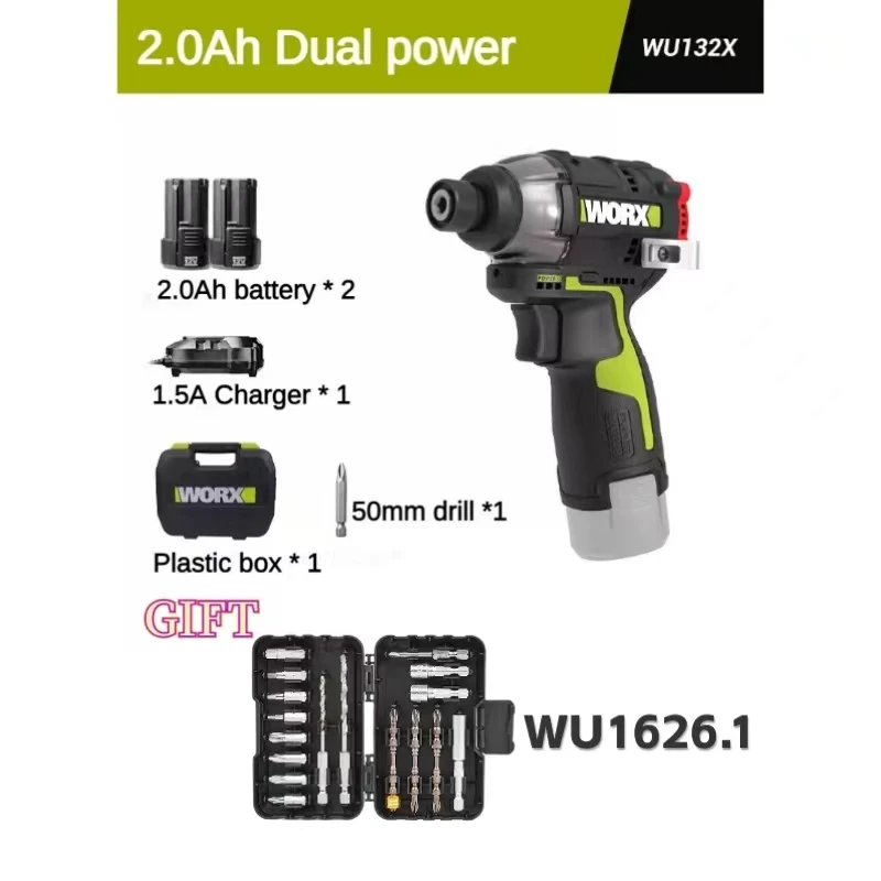 Шуруповерт WORX WU132X аккумуляторный
Шуруповерт WORX WU132X аккумуляторный