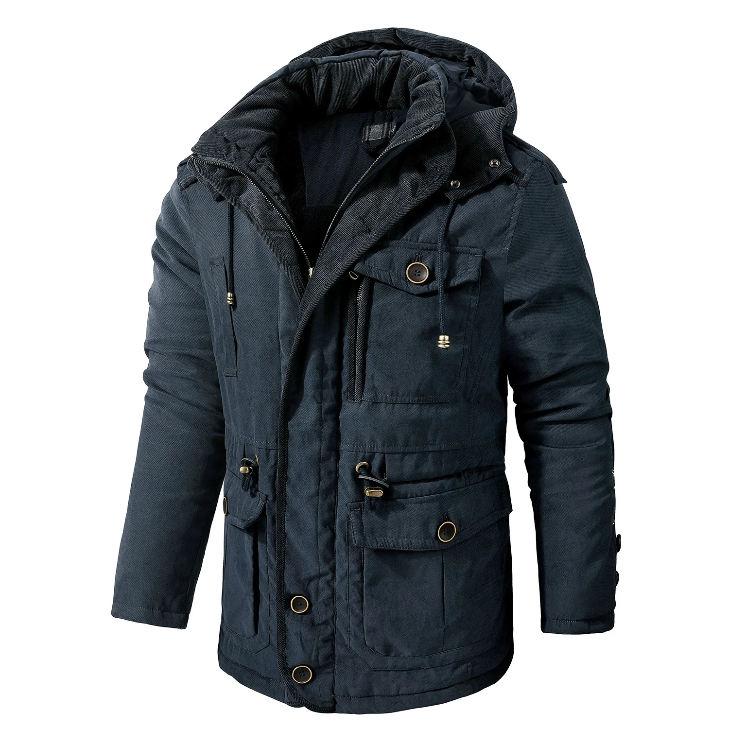 Fur Linner Warm Cargo Jacket Male Windbreaker Outwear Parkas Casual Military Army Overcoats Winter Thick Men Outdoor Parka Coat
Fur Linner Warm Cargo Jacket Male Windbreaker Outwear Parkas Casual Military Army Overcoats Winter Thick Men Outdoor Parka Coat