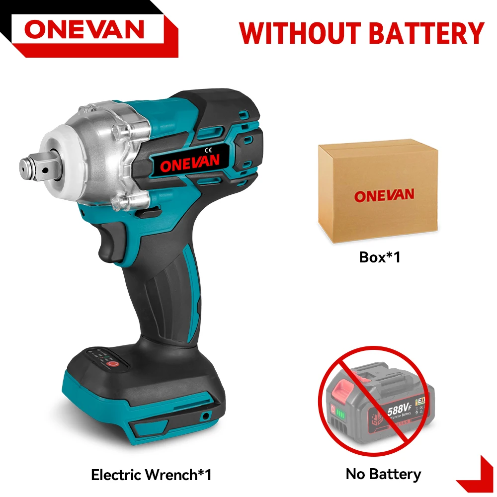 ONEVAN 520N.M Бесщеточный аккумуляторный гайковерт 1/2 дюйма
ONEVAN 520N.M Бесщеточный аккумуляторный гайковерт 1/2 дюйма