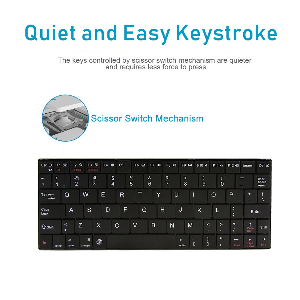 Mini Bluetooth Keyboard For Windows Android ios Portable Ultra-thin Wireless Keyboard Office Rechargeable Keypad For Laptop PC
Mini Bluetooth Keyboard For Windows Android ios Portable Ultra-thin Wireless Keyboard Office Rechargeable Keypad For Laptop PC