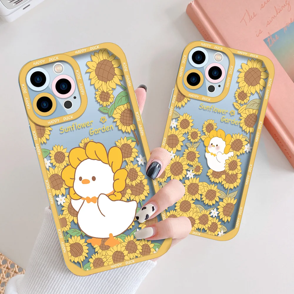 Sunflower Duckling Cases For IPhone 13 12 Mini 11 Pro Max XS X XR 7 8 Plus SE 2020 2022 Transparent Soft TPU Protection Shell
Sunflower Duckling Cases For IPhone 13 12 Mini 11 Pro Max XS X XR 7 8 Plus SE 2020 2022 Transparent Soft TPU Protection Shell