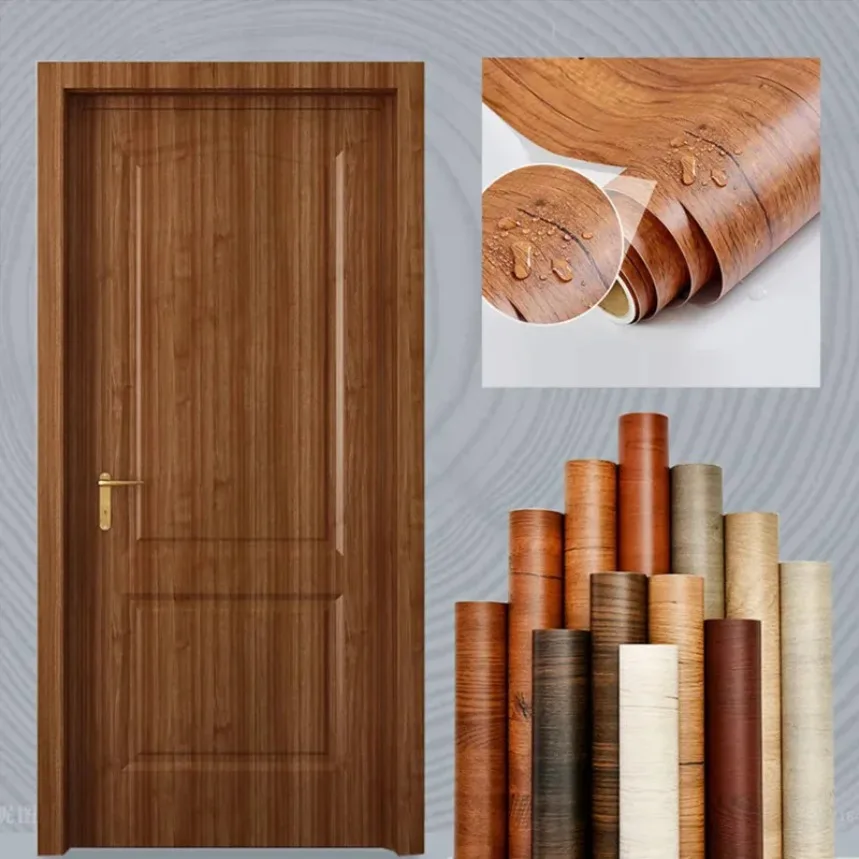 Self-adhesive Wood Grain Stickers Waterproof and Oil Proof Wallpaper for Walls in Rolls Doors Furniture Refurbishment Wallpaper 
Self-adhesive Wood Grain Stickers Waterproof and Oil Proof Wallpaper for Walls in Rolls Doors Furniture Refurbishment Wallpaper