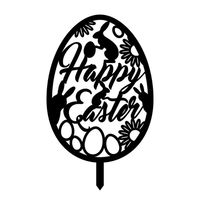 

Пасхальное яйцо, садовая стойка, акриловый декоративный знак для вечевечерние, Новогодняя вечеринка, день рождения