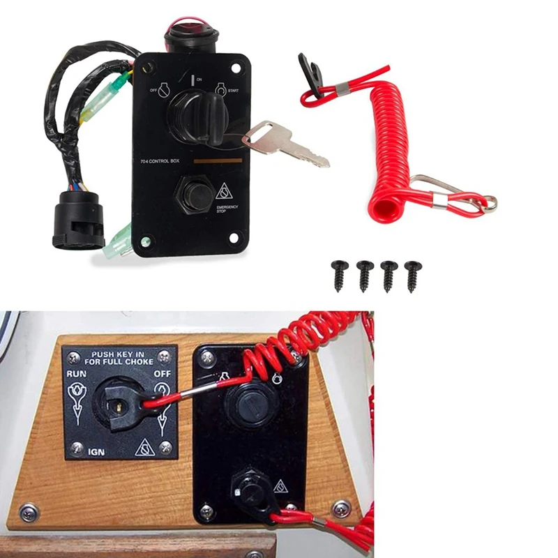 Outboard Single Engine Key Switch Panel For Yamaha Outboard Motors Yacht 704-82570-08-00
Outboard Single Engine Key Switch Panel For Yamaha Outboard Motors Yacht 704-82570-08-00