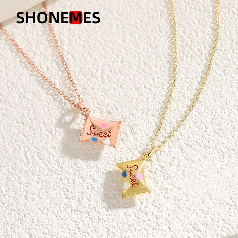 Женское Ожерелье ShoneMes, колье из стерлингового серебра 925 пробы с эмалью S925, колье до ключиц, милые ювелирные изделия, подарки для дам
Женское Ожерелье ShoneMes, колье из стерлингового серебра 925 пробы с эмалью S925, колье до ключиц, милые ювелирные изделия, подарки для дам