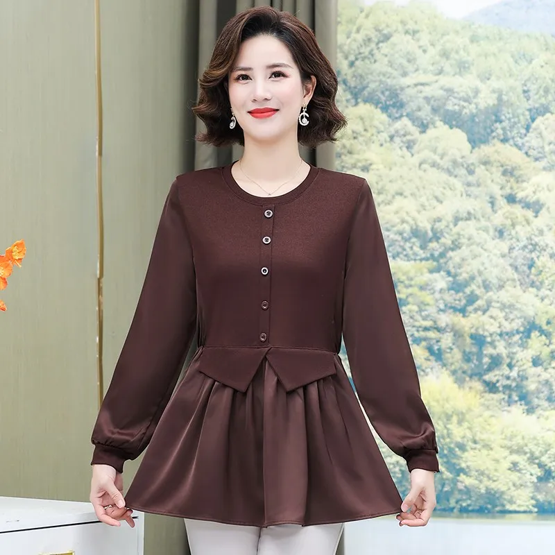 Button Basic Shirts Woman Fall Autumn Work Single-Breasted Black Blouses Office Lady Elegant Retro Vintage Tops Blusasv
Button Basic Shirts Woman Fall Autumn Work Single-Breasted Black Blouses Office Lady Elegant Retro Vintage Tops Blusasv