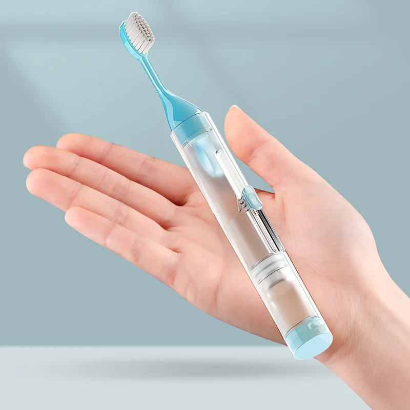 

Зубная щетка для фиксации зубной щетки, удобная очистка, складная маленькая Изысканная зубная щетка для ухода за полостью рта, набор зубных щеток, безопасная головка зубной щетки