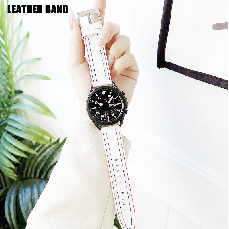 Ремешок кожаный для наручных часов, браслет для Samsung Galaxy Watch 4/classic Active 2 44 мм 42 мм/46 мм Gear S3, Huawei watch GT 2, 20/22 мм
Ремешок кожаный для наручных часов, браслет для Samsung Galaxy Watch 4/classic Active 2 44 мм 42 мм/46 мм Gear S3, Huawei watch GT 2, 20/22 мм