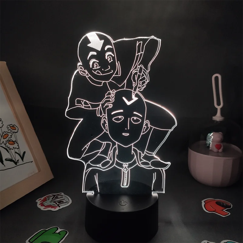 Avatar Anime Figure Aang Saitama 3D led Neon Night Light Cool Gift For Friend Colorful Lava Lamp Manga Table Decor One Punch Man
Avatar Anime Figure Aang Saitama 3D led Neon Night Light Cool Gift For Friend Colorful Lava Lamp Manga Table Decor One Punch Man