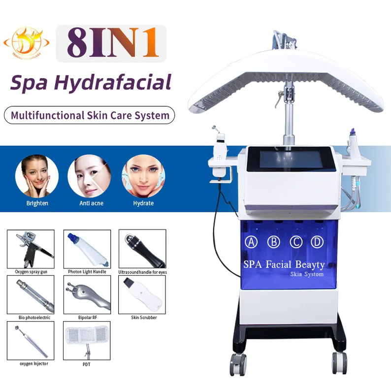 Vacuum 8 In 1 Oxygen Water Peeling Hydro Deep Skin Clean Hydro Dermabrasion Rejuvenation Cleansing Spa Equipment
Vacuum 8 In 1 Oxygen Water Peeling Hydro Deep Skin Clean Hydro Dermabrasion Rejuvenation Cleansing Spa Equipment