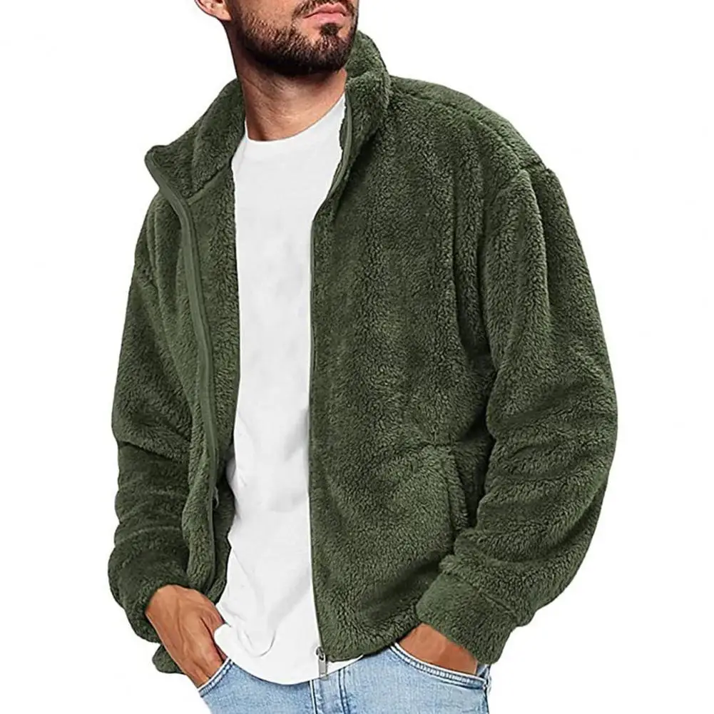 Turtleneck Zipper Closure Fluffy Jacket Double Sided Velvet Solid Color Pockets Winter/Autumn Men's Jacket Coat Outerwear
Turtleneck Zipper Closure Fluffy Jacket Double Sided Velvet Solid Color Pockets Winter/Autumn Men's Jacket Coat Outerwear