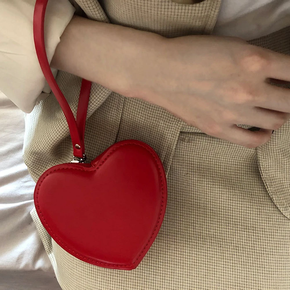 Solid Color Women Top-handle Bags Fashion Heart Shaped Mini Ladies Money Purse Female Clutches Purse Ladies Party Wristlet Bags
Solid Color Women Top-handle Bags Fashion Heart Shaped Mini Ladies Money Purse Female Clutches Purse Ladies Party Wristlet Bags