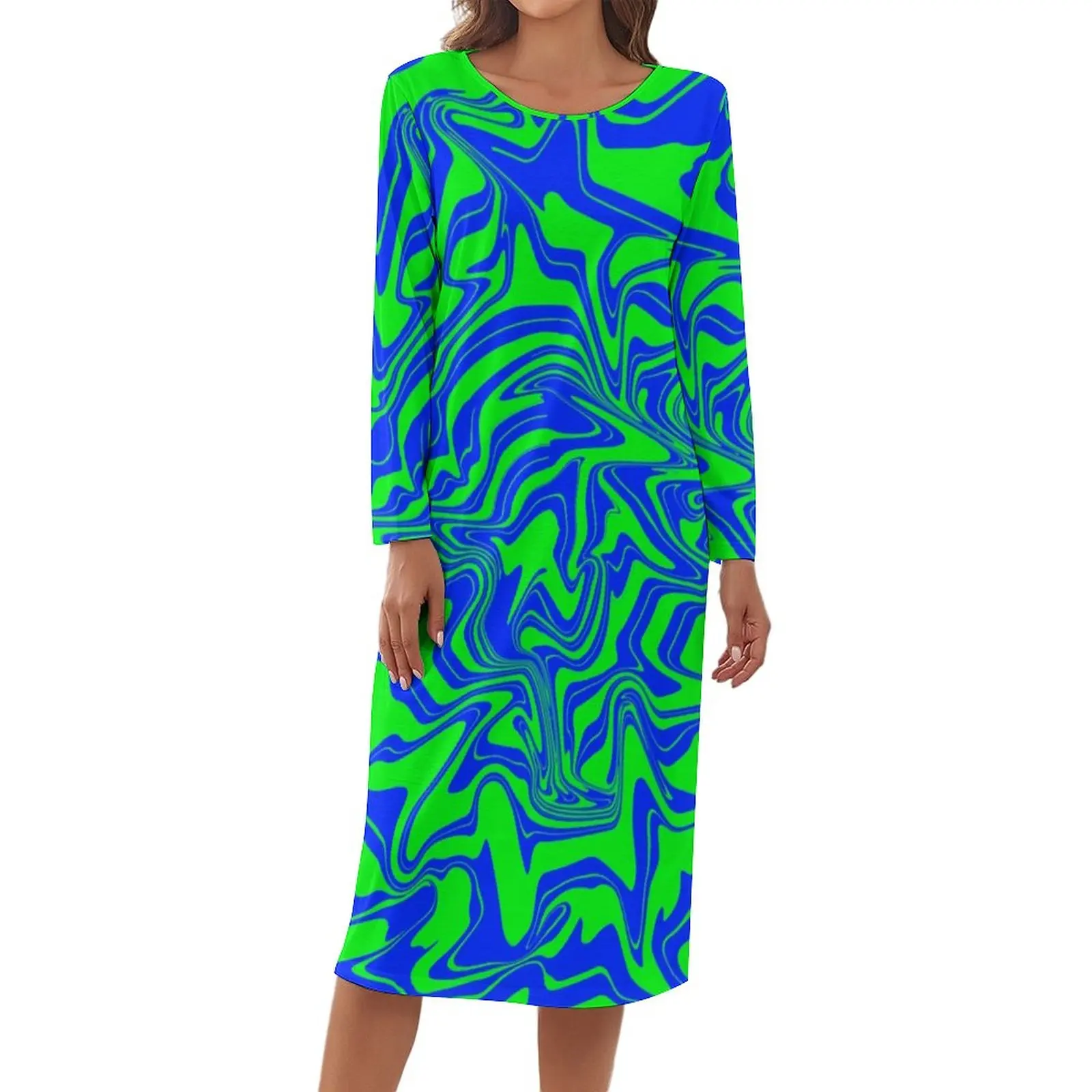 Green Liquid Swirl Pajamas Women Blue Abstract Art Print Casual Dresses Autumn Long Sleeve Warm Sleepwear O Neck Pattern Pajama
Green Liquid Swirl Pajamas Women Blue Abstract Art Print Casual Dresses Autumn Long Sleeve Warm Sleepwear O Neck Pattern Pajama