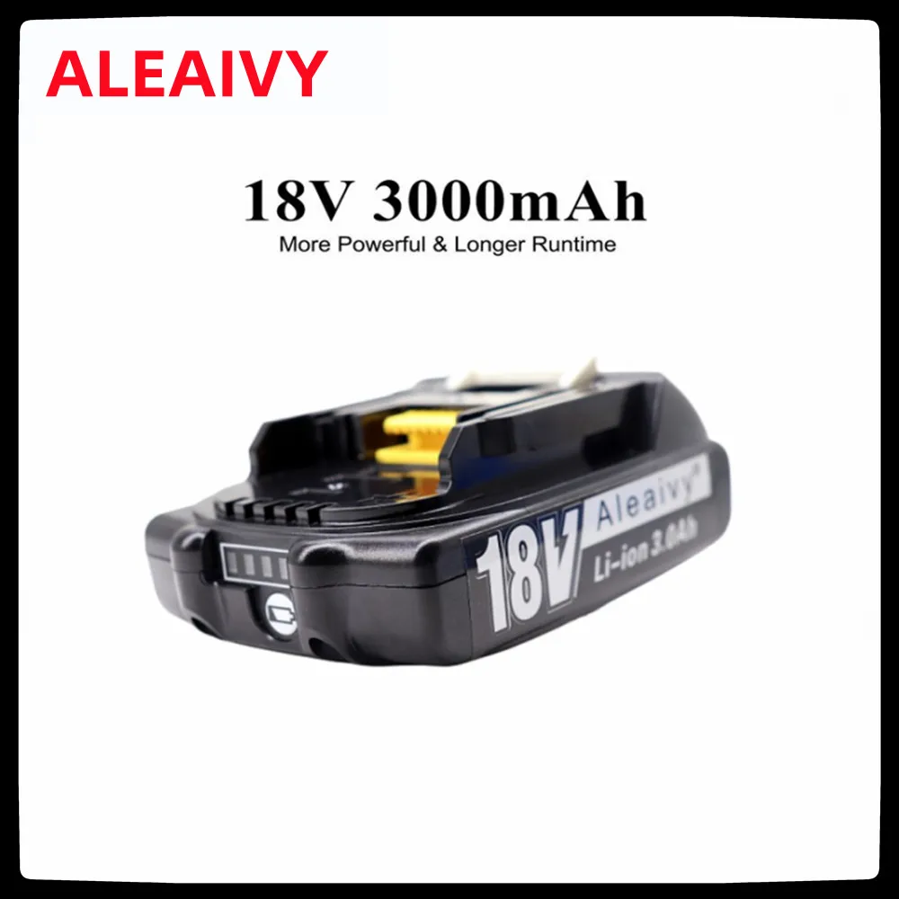 Aleaivy BL1860 Rechargeable Battery 18 V 9.0Ah Lithium Battery for Makita 18v Battery BL1840 BL1850 BL1830 BL1860B 3.0Ah 6.0Ah
Aleaivy BL1860 Rechargeable Battery 18 V 9.0Ah Lithium Battery for Makita 18v Battery BL1840 BL1850 BL1830 BL1860B 3.0Ah 6.0Ah