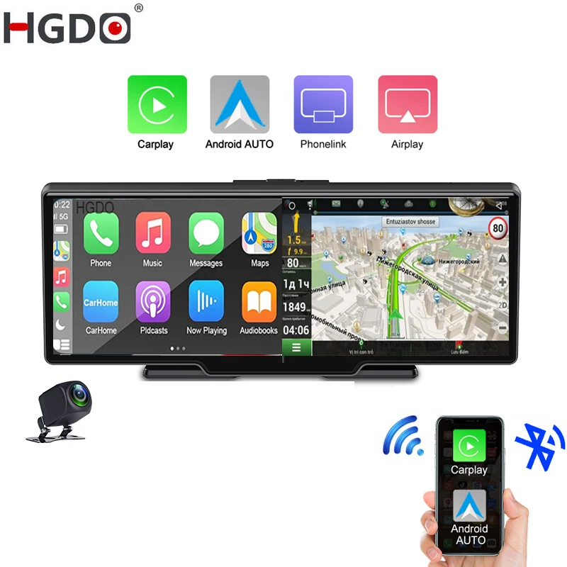 HGDO 4K Dash Cam Dual Lenswith Carplay Android Auto Dashboard Rearview Mirror GPS Video Recording WIFI Phone APP Car Dvr
HGDO 4K Dash Cam Dual Lenswith Carplay Android Auto Dashboard Rearview Mirror GPS Video Recording WIFI Phone APP Car Dvr