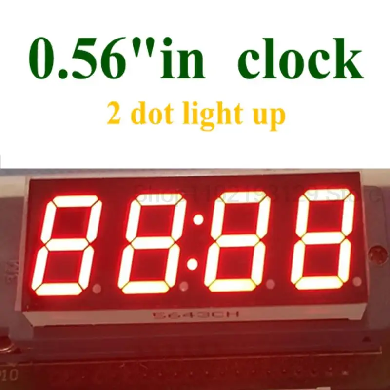 Hot sale 0.56 inch Red Clock LED Display 7 Seven Segment 4 bit 0.56" 0.56in Common Anode Time 12 Pins digit tube
Hot sale 0.56 inch Red Clock LED Display 7 Seven Segment 4 bit 0.56" 0.56in Common Anode Time 12 Pins digit tube