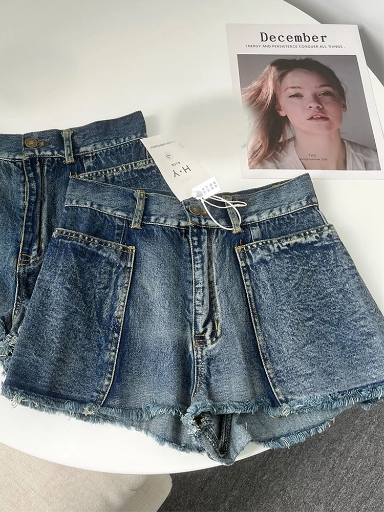 Pocket Raw Edge High Waist Women Jeans Short Hot Pants Loose Slim Sexy Sdenim Shorts 2022 Summer Fashion Korean Clothing Xs Size
Pocket Raw Edge High Waist Women Jeans Short Hot Pants Loose Slim Sexy Sdenim Shorts 2022 Summer Fashion Korean Clothing Xs Size