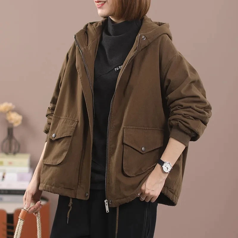 Women Clothes Hooded coat 2023 Spring Autumn Wear Loose and Slim Relaxed Versatile Long Sleeve Thin Jacket Female Casual Tops
Women Clothes Hooded coat 2023 Spring Autumn Wear Loose and Slim Relaxed Versatile Long Sleeve Thin Jacket Female Casual Tops