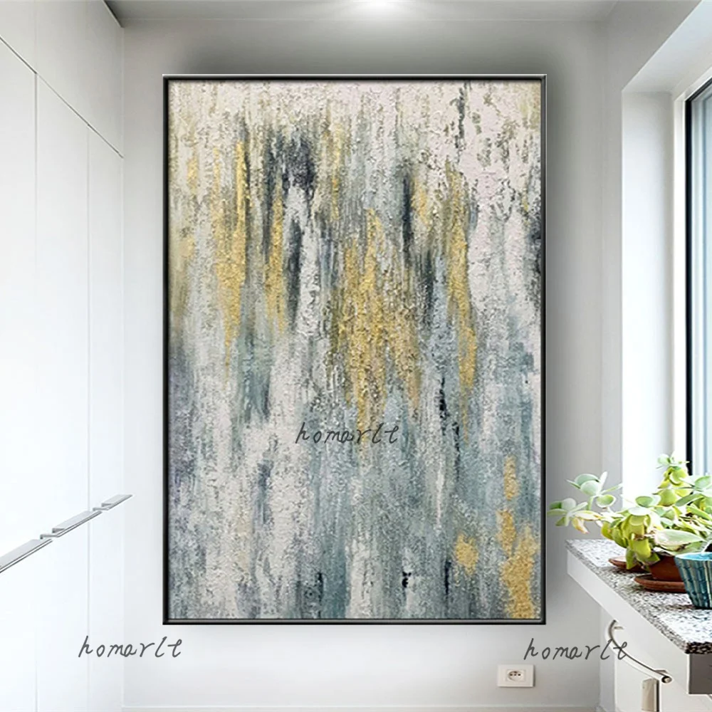 Modern Design Gold Foil Hand-painted Abstract Oil Painting Decor Living Room Large Wall Art Picture On Canvas For Home Living
Modern Design Gold Foil Hand-painted Abstract Oil Painting Decor Living Room Large Wall Art Picture On Canvas For Home Living