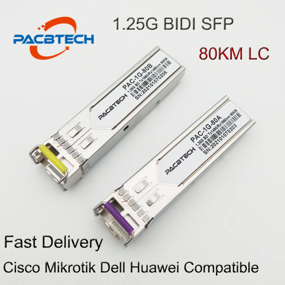 1.25G SFP Transceiver Singlemode Single fiber 80km BiDi 20km 1310nm/1550nm WDM 1G 80KM SFP LC SFP Module Fiber module
1.25G SFP Transceiver Singlemode Single fiber 80km BiDi 20km 1310nm/1550nm WDM 1G 80KM SFP LC SFP Module Fiber module