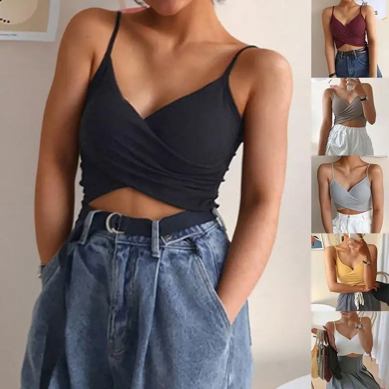 Женский сексуальный укороченный топ с V-образным вырезом, спортивный бюстгальтер, женские топы-трубы, топ без рукавов для тренажерного зала, бесшовное нижнее белье, футболка, бюстгальтер, укороченный топ-бандо, майка
Женский сексуальный укороченный топ с V-образным вырезом, спортивный бюстгальтер, женские топы-трубы, топ без рукавов для тренажерного зала, бесшовное нижнее белье, футболка, бюстгальтер, укороченный топ-бандо, майка