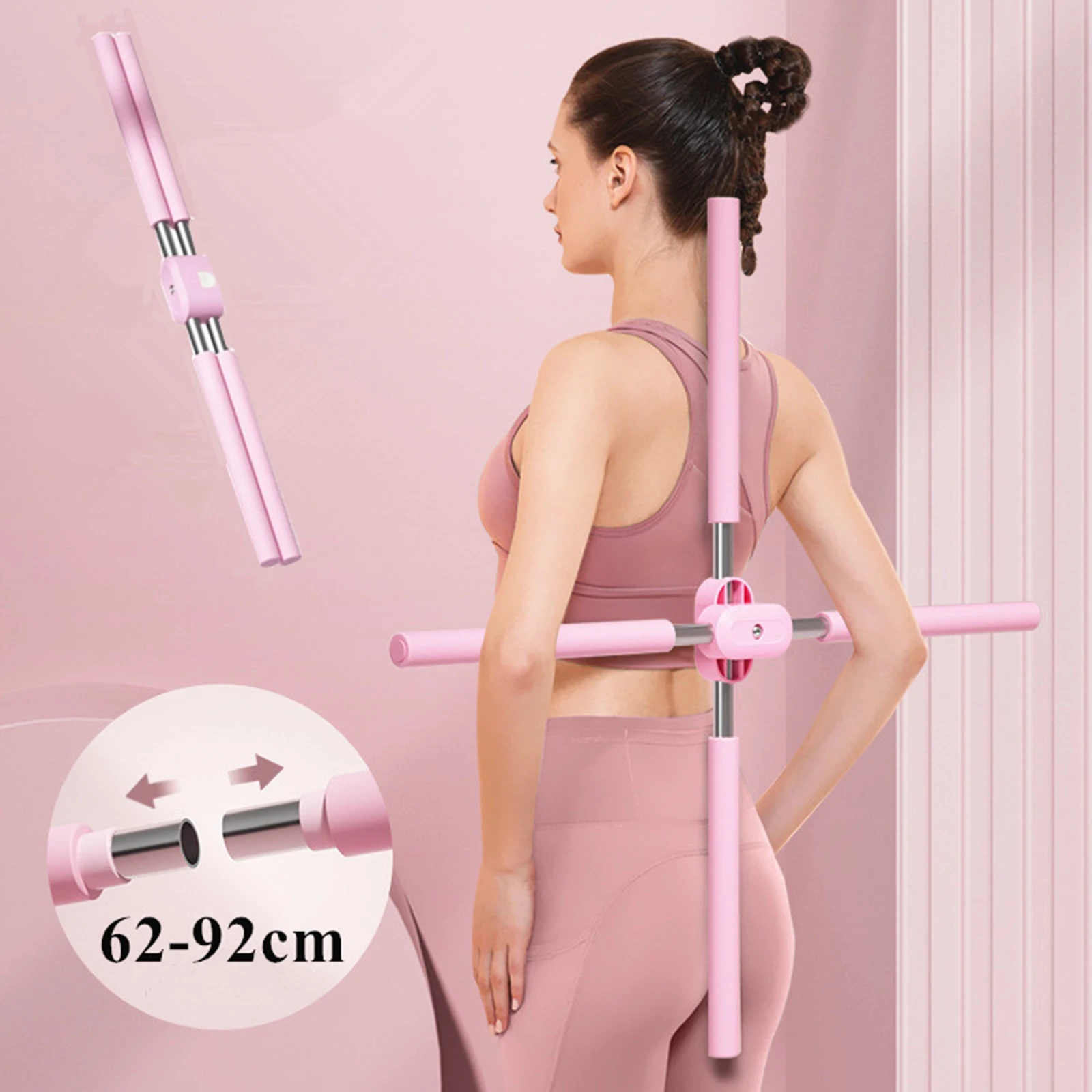 Yoga Hunchback Corrector Adjustable Stainless Steel Body Stick Cross Open Back Standing Training Stick Gym Home Sports Equipment
Yoga Hunchback Corrector Adjustable Stainless Steel Body Stick Cross Open Back Standing Training Stick Gym Home Sports Equipment