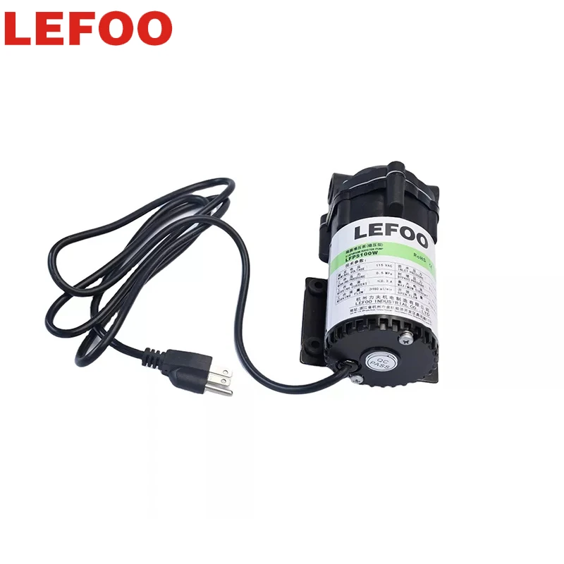 LEFOO 100 GPD RO Booster Pump 115VAC 0.5Mpa Pressure Output RO Diaphragm Pump for Water Purification System
LEFOO 100 GPD RO Booster Pump 115VAC 0.5Mpa Pressure Output RO Diaphragm Pump for Water Purification System