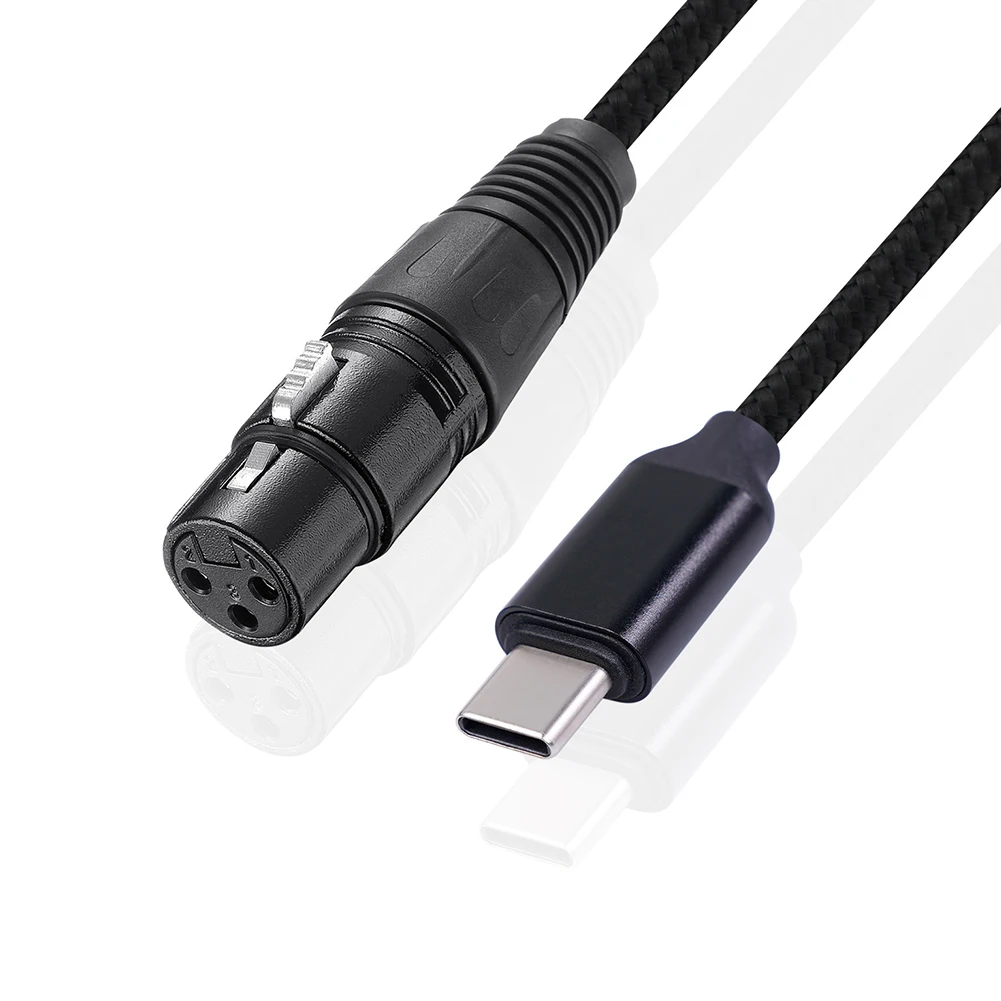 Type-C Male To XLR 3 Pin Female Microphone Audio Cable SNR 82dB Mic Adapter Cord Connector Line For Mixer Amplifier Speaker
Type-C Male To XLR 3 Pin Female Microphone Audio Cable SNR 82dB Mic Adapter Cord Connector Line For Mixer Amplifier Speaker