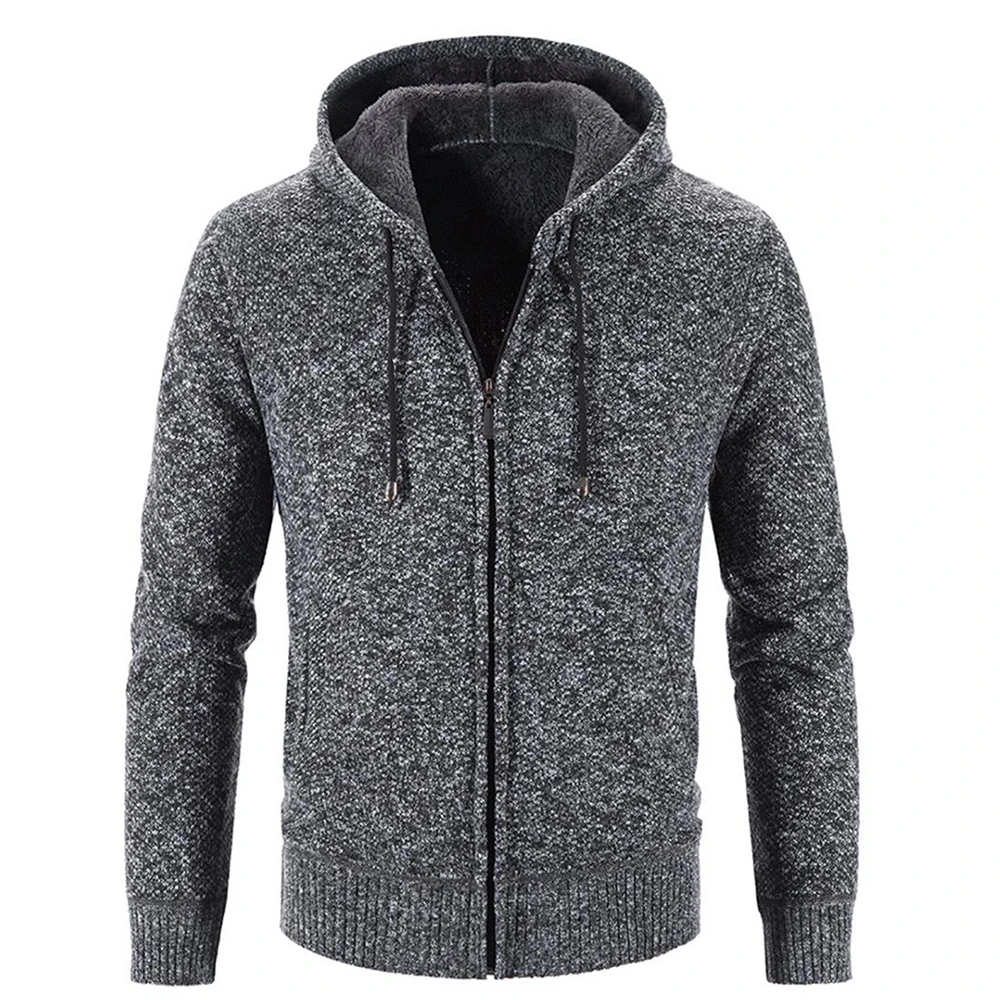 Male Thick Knitted Cardigan Hoodies Long Sleeve Zipper Winter Man Sweater Retro Solid Color Autumn Drawstring Hooded Kintwear
Male Thick Knitted Cardigan Hoodies Long Sleeve Zipper Winter Man Sweater Retro Solid Color Autumn Drawstring Hooded Kintwear