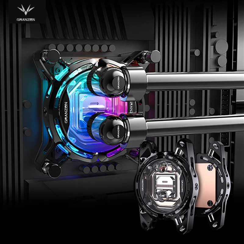 Блок центрального процессора Granzon 0 15 ММ струйный микроканал для INTEL Lga115x/1200 и AMD