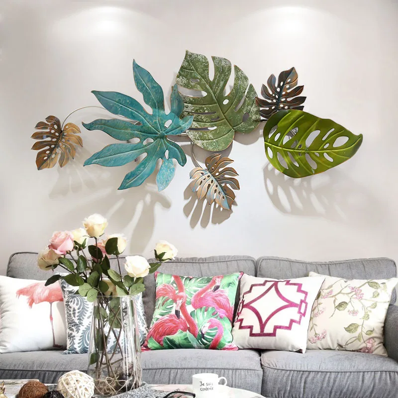 American Country Tropical Plant Broadleaf Wrought Iron Living Room Aisle Porch Wall Decoration Pendant Home Decoration
American Country Tropical Plant Broadleaf Wrought Iron Living Room Aisle Porch Wall Decoration Pendant Home Decoration