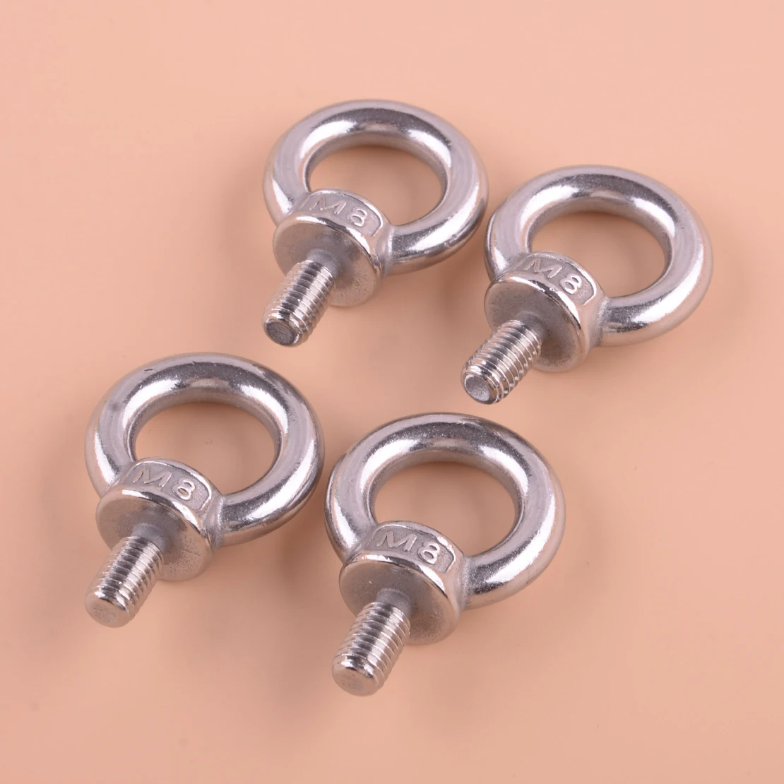 4pcs Silver M8 Thread Eye Bolt Accessories Fit for T & C Rhino Thule Yakima Pro Rola Roof Rack 304 Stainless Steel
4pcs Silver M8 Thread Eye Bolt Accessories Fit for T & C Rhino Thule Yakima Pro Rola Roof Rack 304 Stainless Steel