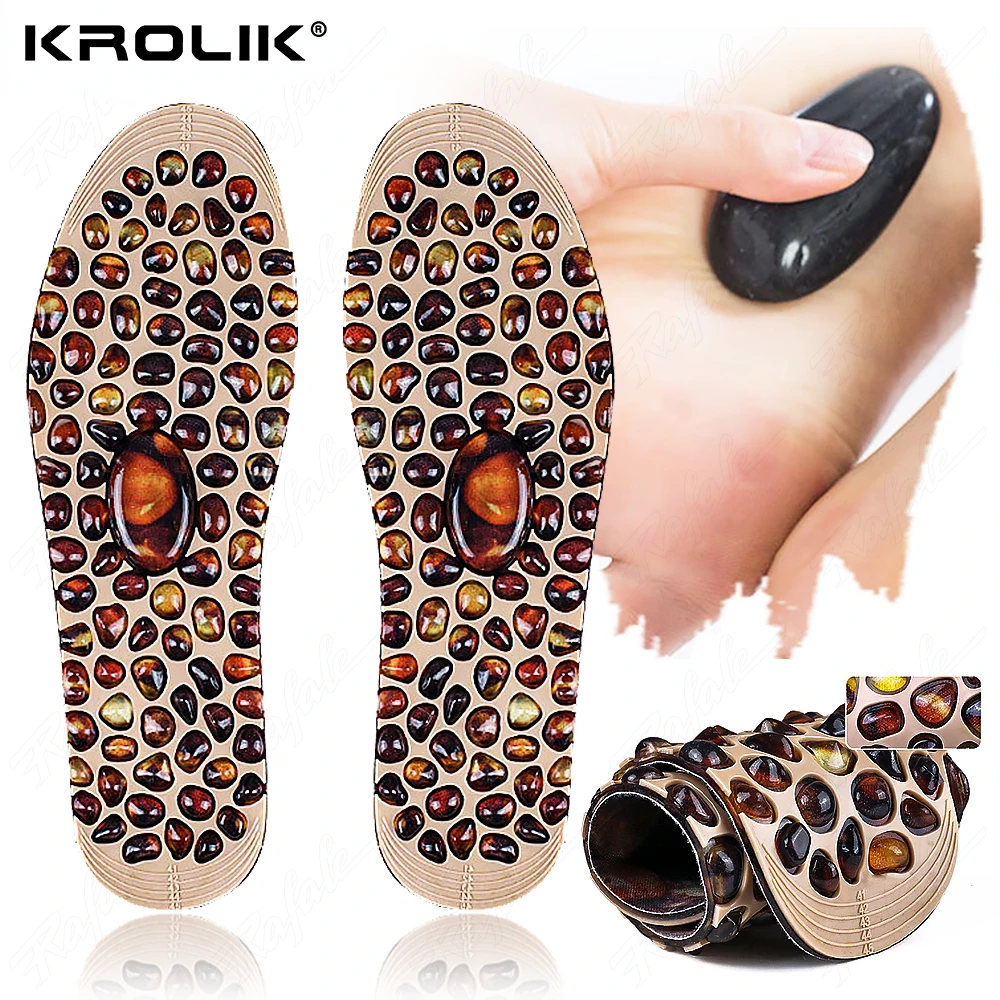 

High Quality Cobble Massage Magnetic Insoles Foot Acupressure Shoe Pads Therapy Slimming Insoles For Weight Loss Man Women