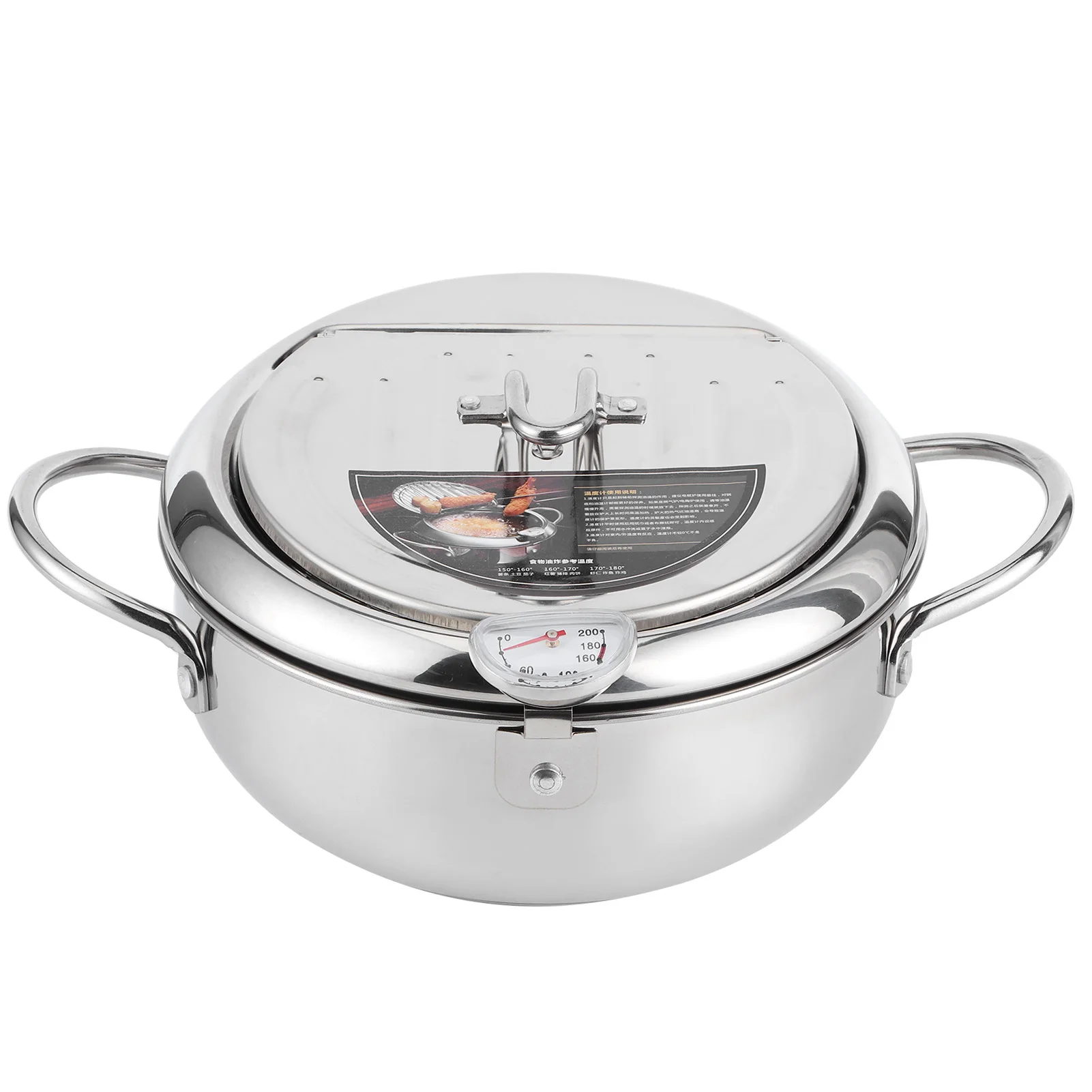 Japanese Style Mini Stainless Steel Frying Pot with Thermometer Induction Cooker Compatible frying frying frying frying
Japanese Style Mini Stainless Steel Frying Pot with Thermometer Induction Cooker Compatible frying frying frying frying