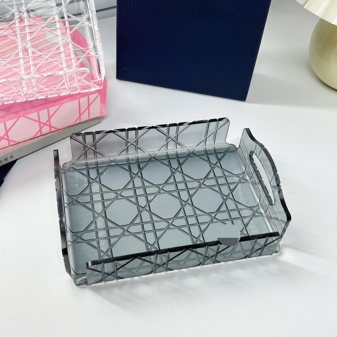 High-End Acrylic Rattan Plaid Mini Small Tray Desktop Storage Box Storage Tray Vintage Trinket Dish Plateau Decoratif
High-End Acrylic Rattan Plaid Mini Small Tray Desktop Storage Box Storage Tray Vintage Trinket Dish Plateau Decoratif