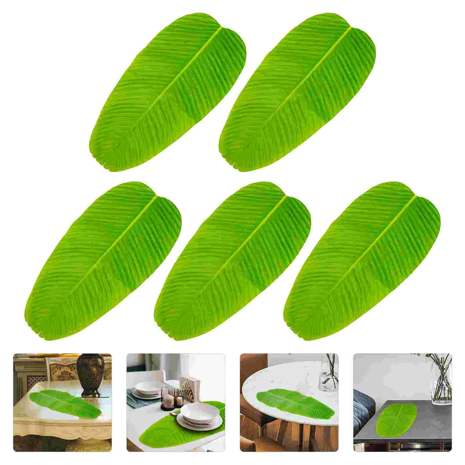 5 Pcs Banana Leaf Coaster Practical Placemat Leaf Shaped Mats Dining Table Place Mat
5 Pcs Banana Leaf Coaster Practical Placemat Leaf Shaped Mats Dining Table Place Mat
