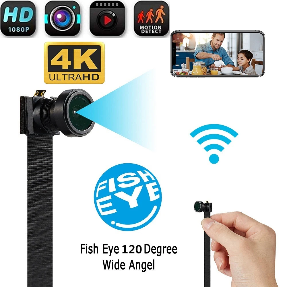 Миниатюрная камера с Wi-Fi модулем 4K 1080P HD DV видео Диктофон безопасность умного дома датчик движения 120 широкоугольная микро секретная камера
Миниатюрная камера с Wi-Fi модулем 4K 1080P HD DV видео Диктофон безопасность умного дома датчик движения 120 широкоугольная микро секретная камера