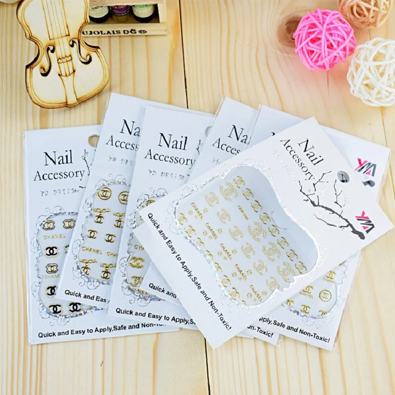 20PCS Mixed Brand Bronzing 3D Nail Sticker Gold Logo Self Adhesive Slider Papers Nail Art Stickers Decals for Manicuring
20PCS Mixed Brand Bronzing 3D Nail Sticker Gold Logo Self Adhesive Slider Papers Nail Art Stickers Decals for Manicuring