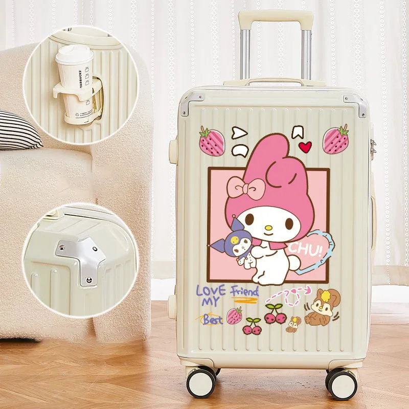 Sanrio My Melody Suitcase 20 22 Inch Cinnamoroll High Capacity Cartoon Women Travel Trolley Case Sturdy Durable Spinner Luggage
Sanrio My Melody Suitcase 20 22 Inch Cinnamoroll High Capacity Cartoon Women Travel Trolley Case Sturdy Durable Spinner Luggage