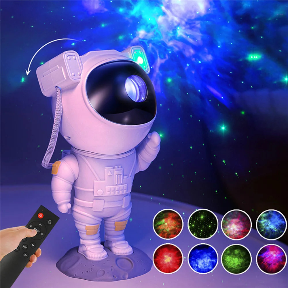 

Galaxy Star Projector LED Astronaut Starry Sky Night Lamp Star Light Nebula Projection Bedroom Decoration Home Nightlight Gift